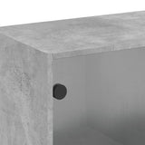 vidaXL Wandkast met glazen deuren 68x37x68,5 cm wit