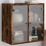 vidaXL Wandkast met glazen deuren 68x37x68,5 cm wit