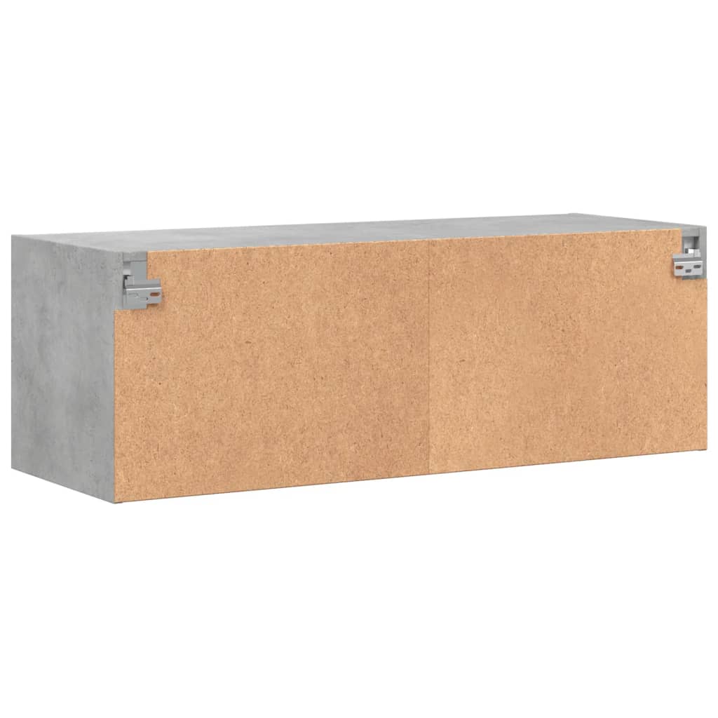 vidaXL Wandkast met glazen deuren 102x37x35 cm wit