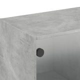 vidaXL Wandkast met glazen deuren 102x37x35 cm wit