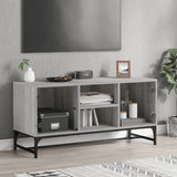 vidaXL TV Cabinet with Glass Doors 102x37x50 cm White