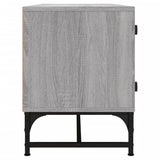 vidaXL TV Cabinet with Glass Doors 102x37x50 cm White