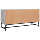 vidaXL TV Cabinet with Glass Doors 102x37x50 cm White