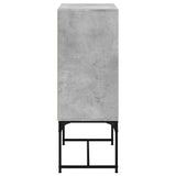 vidaXL Bijzetkast met glazen deuren 69x37x100 cm wit