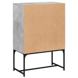 vidaXL Bijzetkast met glazen deuren 69x37x100 cm wit