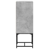vidaXL Bijzetkast met glazen deur 35x37x100 cm wit