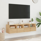 vidaXL Tv-wandmeubels 2 st 40x30x30 cm bewerkt hout wit