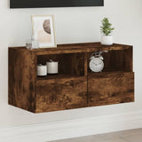 vidaXL Tv-wandmeubels 2 st 40x30x30 cm bewerkt hout wit