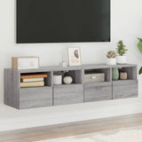 vidaXL Tv-wandmeubels 2 st 40x30x30 cm bewerkt hout wit