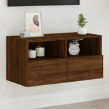 vidaXL Tv-wandmeubels 2 st 40x30x30 cm bewerkt hout wit