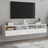 vidaXL Tv-wandmeubels 2 st 40x30x30 cm bewerkt hout wit