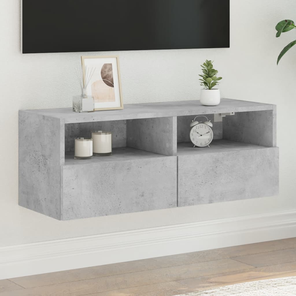 vidaXL Tv-wandmeubels 2 st 40x30x30 cm bewerkt hout wit