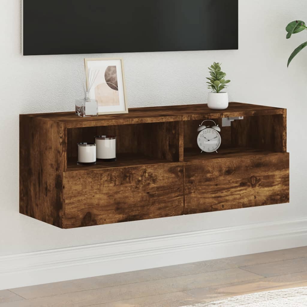 vidaXL Tv-wandmeubels 2 st 40x30x30 cm bewerkt hout wit