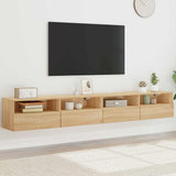 vidaXL Tv-wandmeubels 2 st 40x30x30 cm bewerkt hout wit