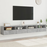 vidaXL Tv-wandmeubels 2 st 40x30x30 cm bewerkt hout wit