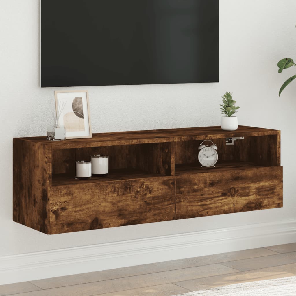 vidaXL Tv-wandmeubels 2 st 40x30x30 cm bewerkt hout wit
