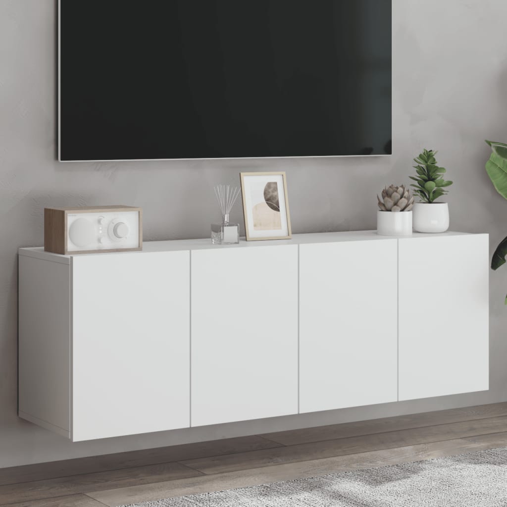 vidaXL Tv-meubel wandgemonteerd 60x30x41 cm wit