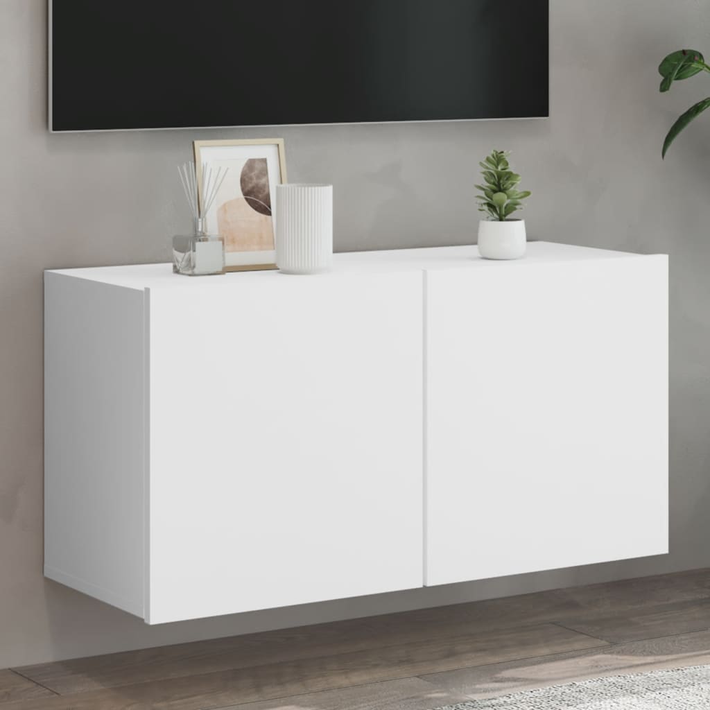 vidaXL Tv-meubel wandgemonteerd 60x30x41 cm wit