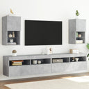 vidaXL TV Cabinets 2 pcs with LED lighting 30.5x30x60 cm white