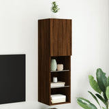 vidaXL TV Cabinets 2 pcs with LED lighting 30.5x30x60 cm white