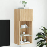 vidaXL TV Cabinets 2 pcs with LED lighting 30.5x30x60 cm white