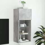 vidaXL TV Cabinets 2 pcs with LED lighting 30.5x30x60 cm white