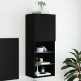 vidaXL TV Cabinets 2 pcs with LED lighting 30.5x30x60 cm white