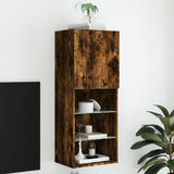 vidaXL TV Cabinets 2 pcs with LED lighting 30.5x30x60 cm white