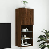 vidaXL TV Cabinets 2 pcs with LED lighting 30.5x30x60 cm white