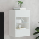 vidaXL TV Wandkast Oud Hout 98,5 x 30 x 60,5 cm Bewerkt hout