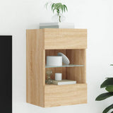 vidaXL TV Wandkast Oud Hout 98,5 x 30 x 60,5 cm Bewerkt hout