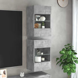 vidaXL TV Wandkast Oud Hout 98,5 x 30 x 60,5 cm Bewerkt hout