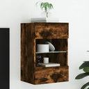 vidaXL TV Wandkast Oud Hout 98,5 x 30 x 60,5 cm Bewerkt hout