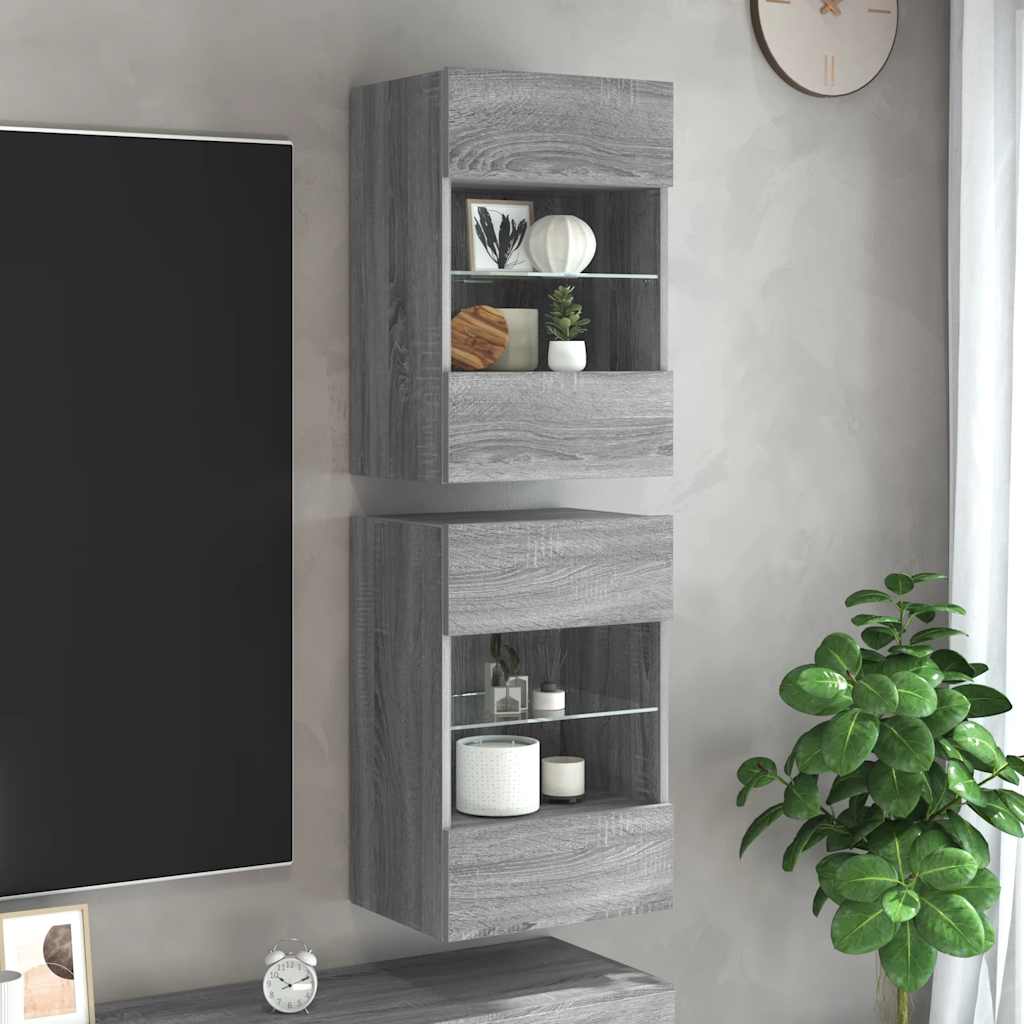 vidaXL TV Wandkast Oud Hout 98,5 x 30 x 60,5 cm Bewerkt hout