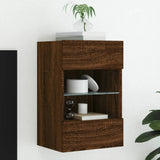 vidaXL TV Wandkast Oud Hout 98,5 x 30 x 60,5 cm Bewerkt hout