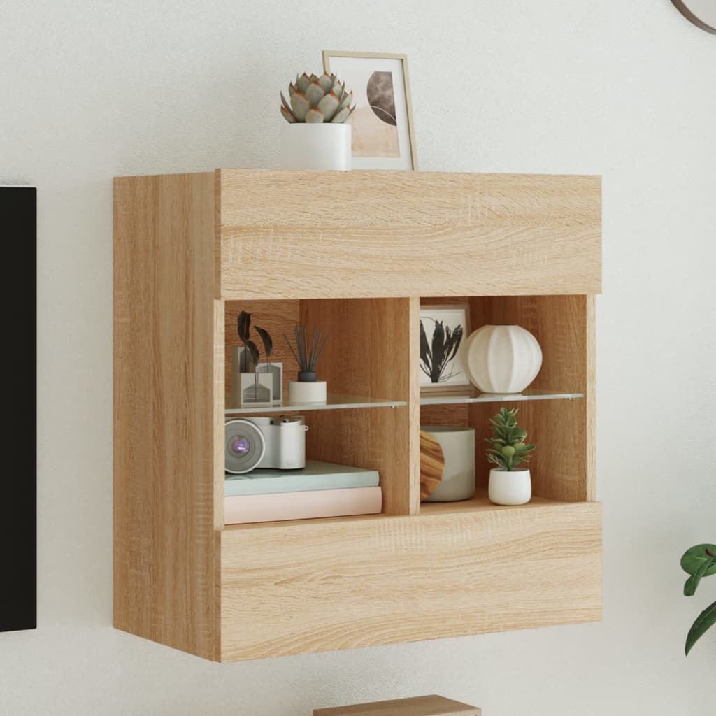 vidaXL TV Wandkast Oud Hout 98,5 x 30 x 60,5 cm Bewerkt hout