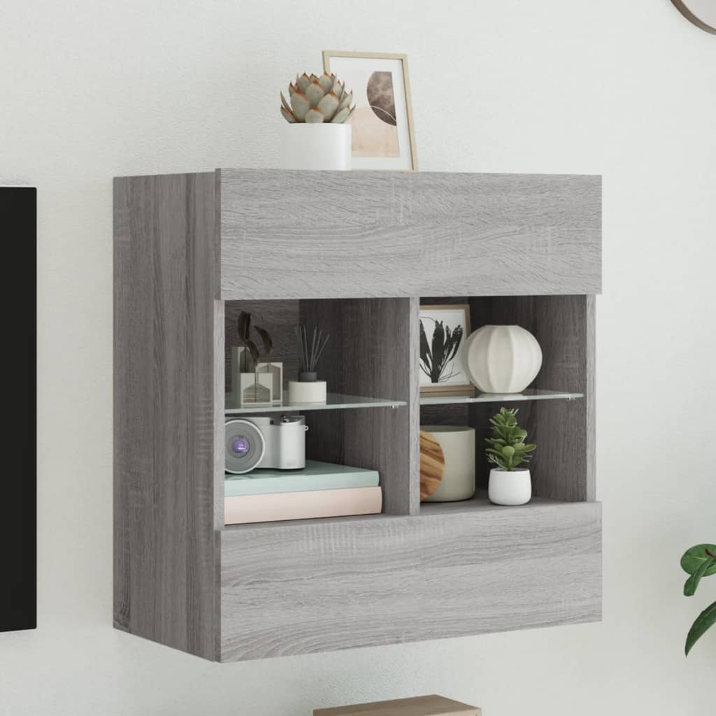 vidaXL TV Wandkast Oud Hout 98,5 x 30 x 60,5 cm Bewerkt hout