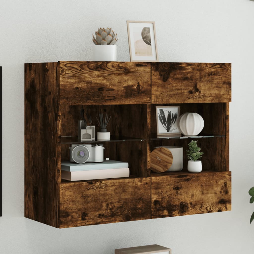 vidaXL TV Wandkast Oud Hout 98,5 x 30 x 60,5 cm Bewerkt hout