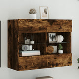 vidaXL TV Wandkast Oud Hout 98,5 x 30 x 60,5 cm Bewerkt hout