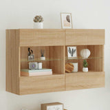 vidaXL TV Wandkast Oud Hout 98,5 x 30 x 60,5 cm Bewerkt hout