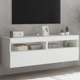 vidaXL Tv-wandmeubel met LED-verlichting 40x30x40 cm bruin eikenkleur