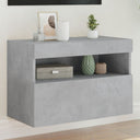 vidaXL Tv-wandmeubel met LED-verlichting 40x30x40 cm bruin eikenkleur