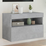 vidaXL Tv-wandmeubel met LED-verlichting 40x30x40 cm bruin eikenkleur