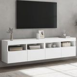 vidaXL Tv-wandmeubel met LED-verlichting 40x30x40 cm bruin eikenkleur