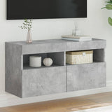 vidaXL Tv-wandmeubel met LED-verlichting 40x30x40 cm bruin eikenkleur