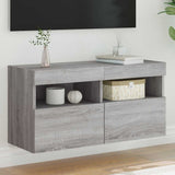 vidaXL Tv-wandmeubel met LED-verlichting 40x30x40 cm bruin eikenkleur