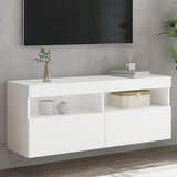 vidaXL Tv-wandmeubel met LED-verlichting 40x30x40 cm bruin eikenkleur