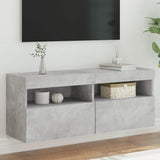 vidaXL Tv-wandmeubel met LED-verlichting 40x30x40 cm bruin eikenkleur