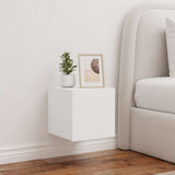 vidaXL TV cabinet with LED lights 30.5x35x30 cm white