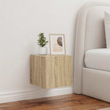 vidaXL TV cabinet with LED lights 30.5x35x30 cm white